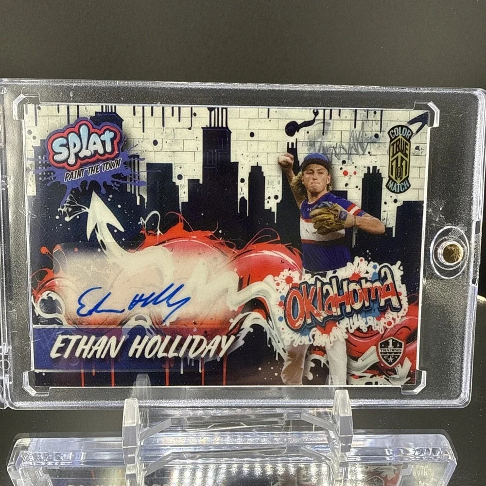 Wild Card 2024 Splat Ethan Holliday Autograph True 1/1 Color Match